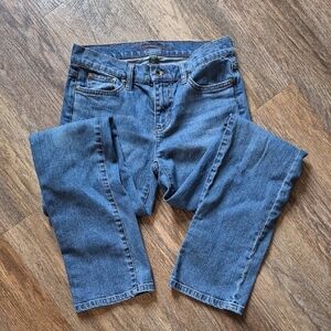 Ralph Lauren "Lauren Jeans Co." Premium Denim Size 4 Stretch Blue Jeans